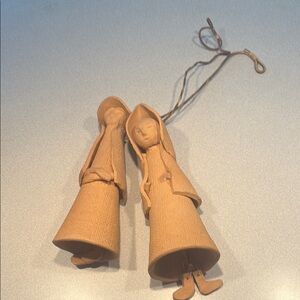 Vintage Tan Wooden Figurines